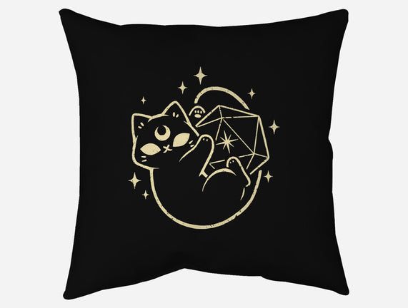 Cute Magical Black Cat D20