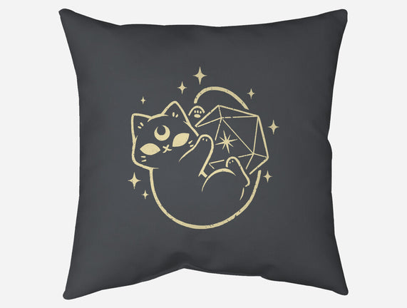 Cute Magical Black Cat D20