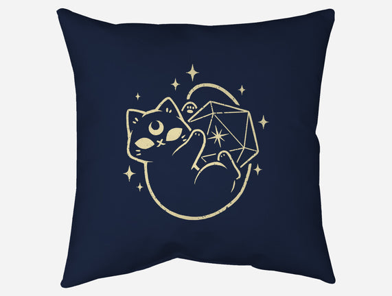 Cute Magical Black Cat D20