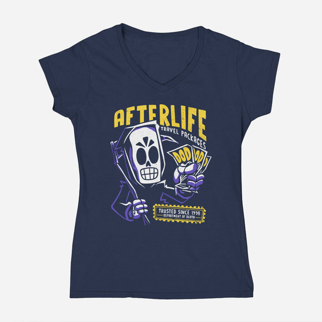 Afterlife Tickets-Womens-V-Neck-Tee-estudiofitas
