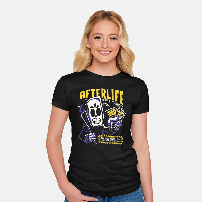 Afterlife Tickets-Womens-Fitted-Tee-estudiofitas