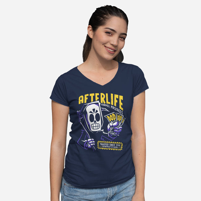 Afterlife Tickets-Womens-V-Neck-Tee-estudiofitas