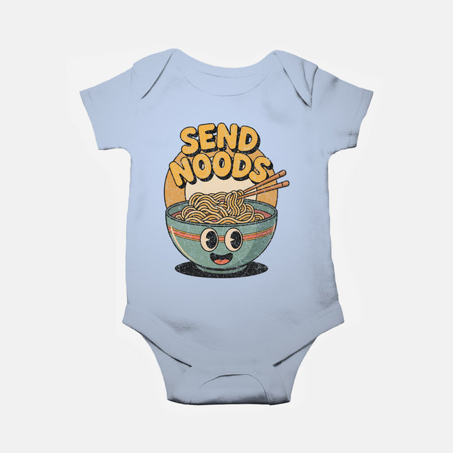 Send Noods Retro-Baby-Basic-Onesie-RoboMega
