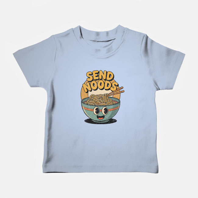 Send Noods Retro-Baby-Basic-Tee-RoboMega