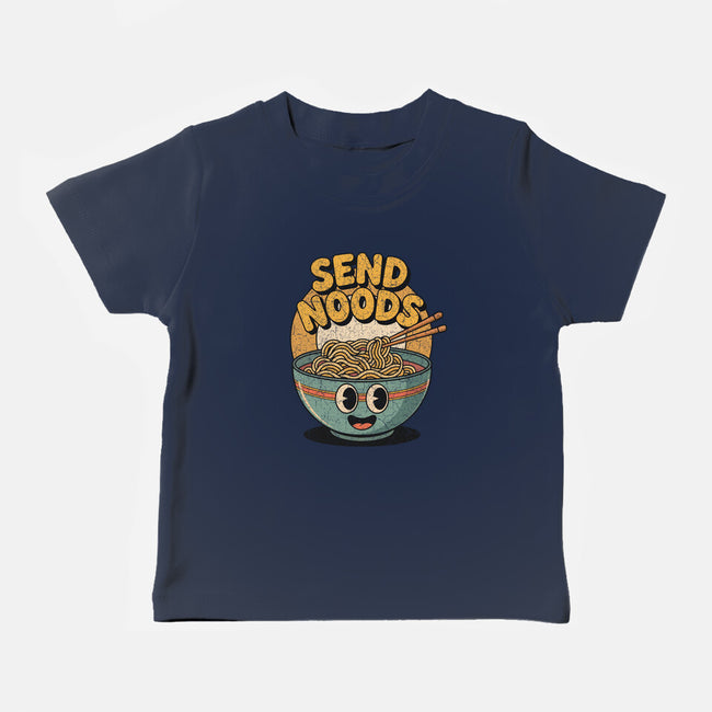 Send Noods Retro-Baby-Basic-Tee-RoboMega