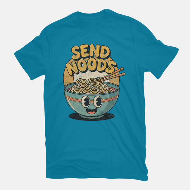 Send Noods Retro-Womens-Basic-Tee-RoboMega