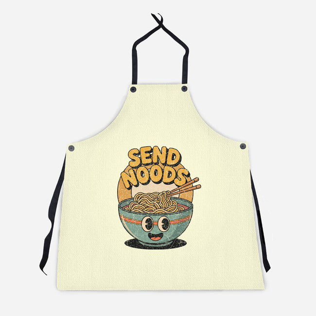 Send Noods Retro-Unisex-Kitchen-Apron-RoboMega