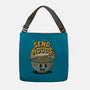 Send Noods Retro-None-Adjustable Tote-Bag-RoboMega