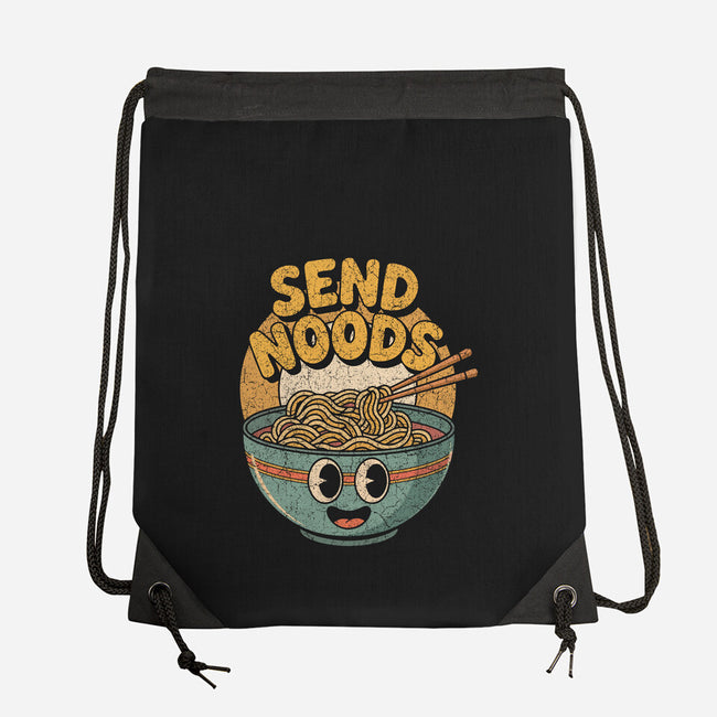 Send Noods Retro-None-Drawstring-Bag-RoboMega