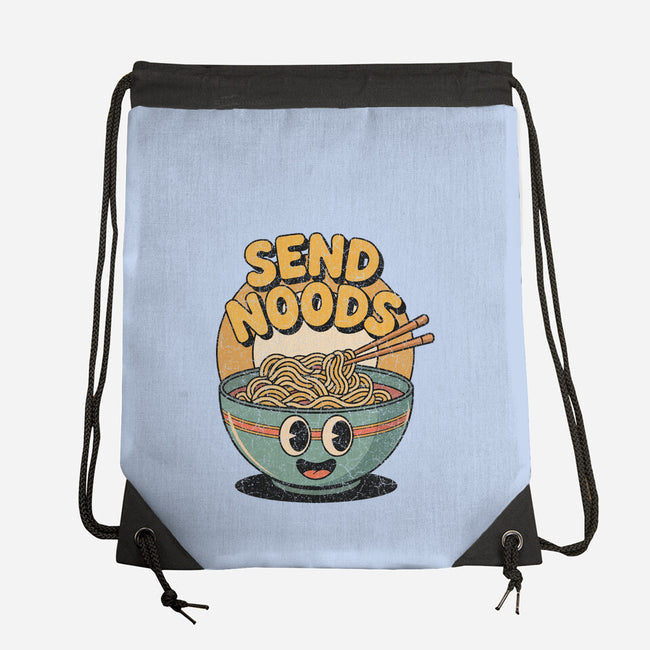 Send Noods Retro-None-Drawstring-Bag-RoboMega