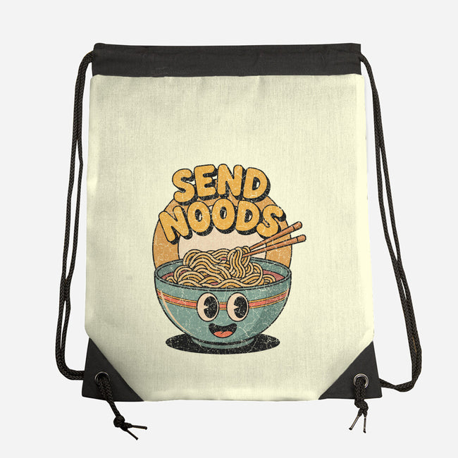 Send Noods Retro-None-Drawstring-Bag-RoboMega