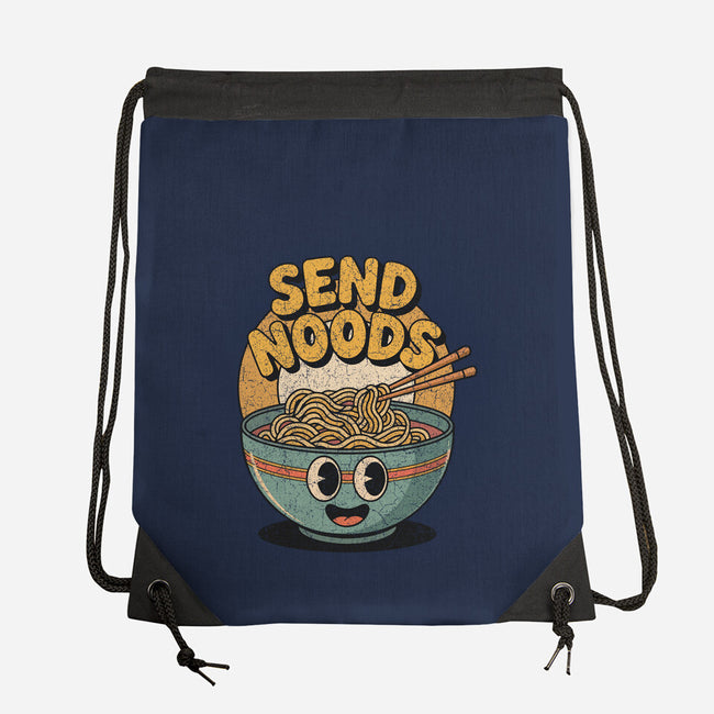 Send Noods Retro-None-Drawstring-Bag-RoboMega