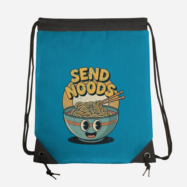 Send Noods Retro-None-Drawstring-Bag-RoboMega