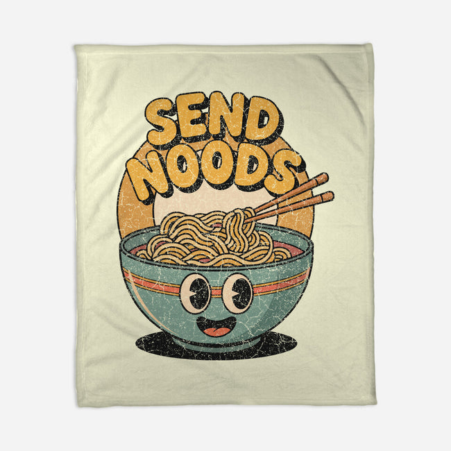 Send Noods Retro-None-Fleece-Blanket-RoboMega