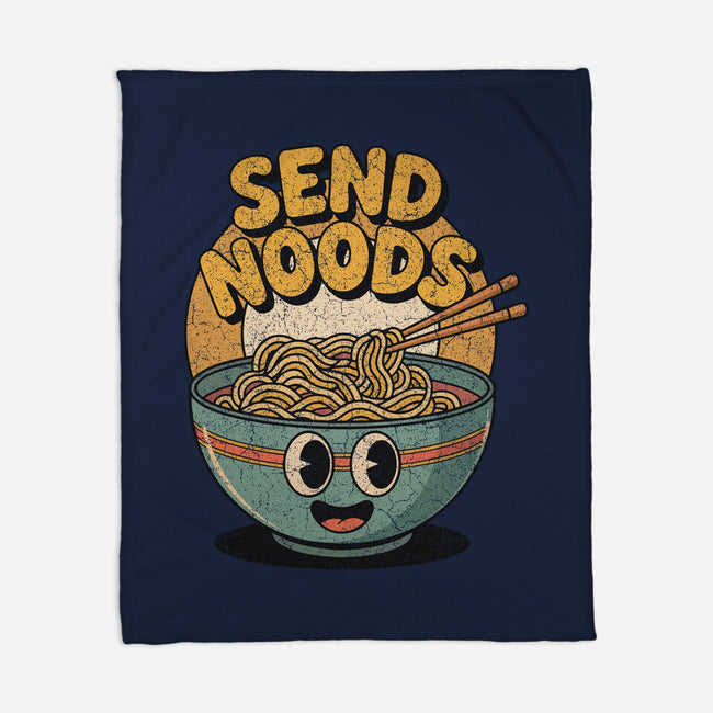 Send Noods Retro-None-Fleece-Blanket-RoboMega