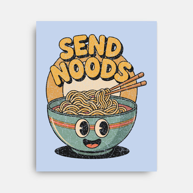 Send Noods Retro-None-Stretched-Canvas-RoboMega