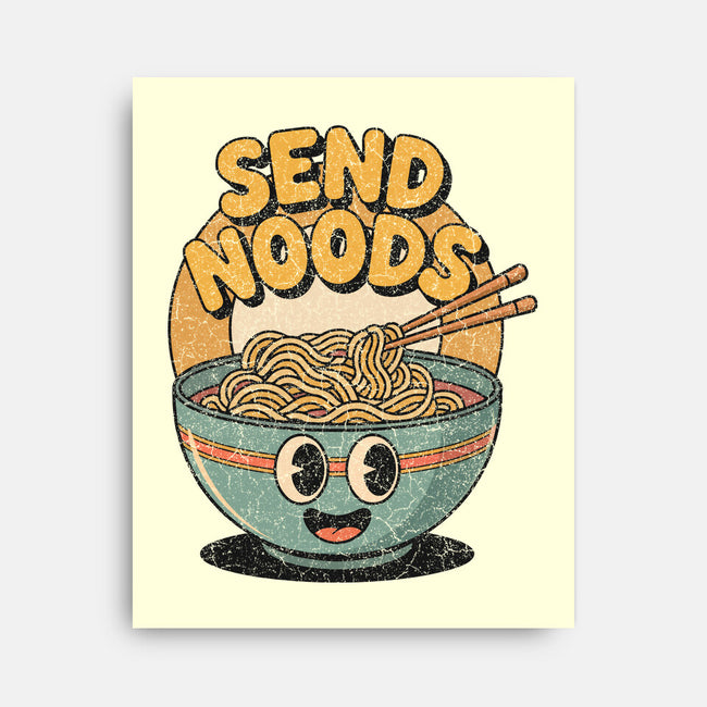 Send Noods Retro-None-Stretched-Canvas-RoboMega