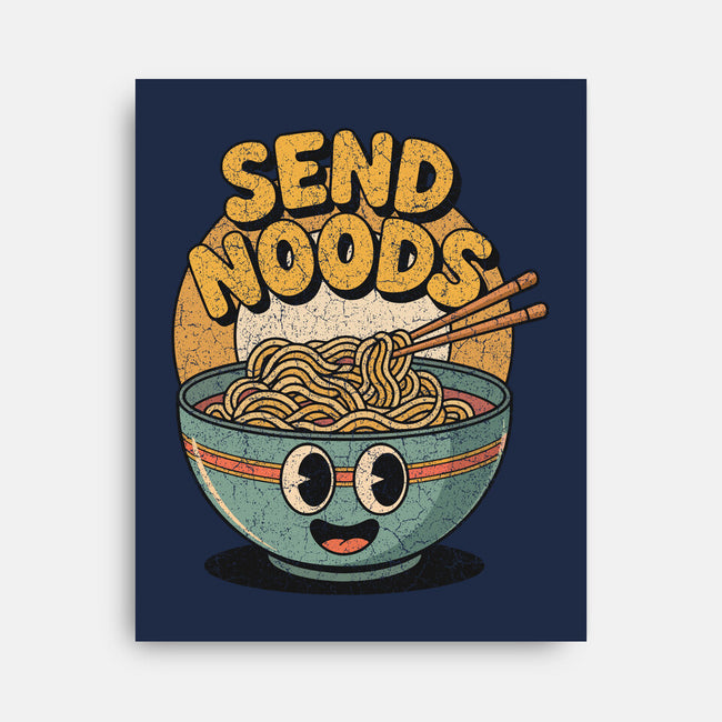 Send Noods Retro-None-Stretched-Canvas-RoboMega