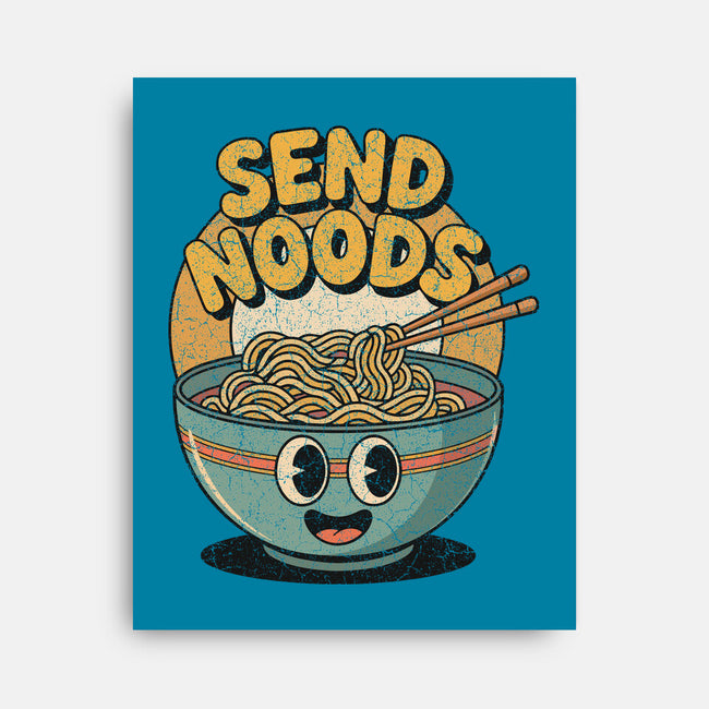 Send Noods Retro-None-Stretched-Canvas-RoboMega
