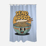 Send Noods Retro-None-Polyester-Shower Curtain-RoboMega