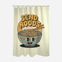 Send Noods Retro-None-Polyester-Shower Curtain-RoboMega