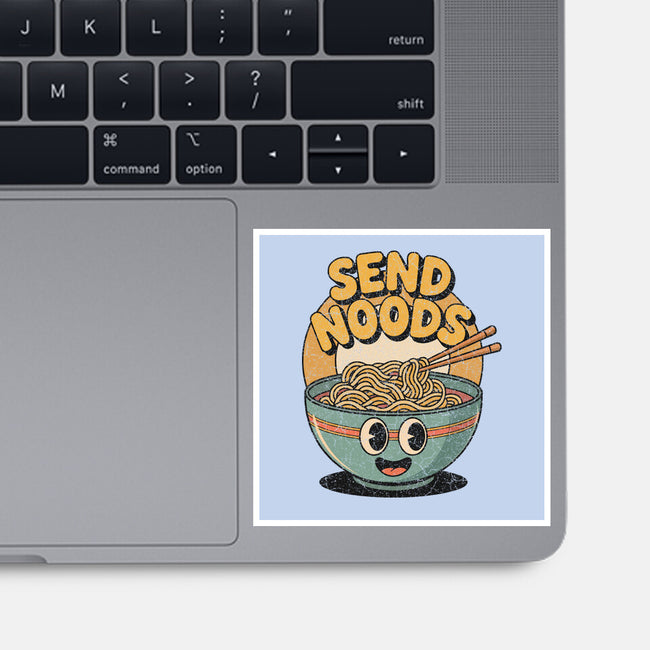 Send Noods Retro-None-Glossy-Sticker-RoboMega