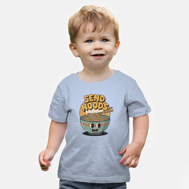 Send Noods Retro-Baby-Basic-Tee-RoboMega