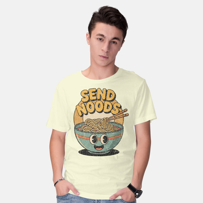 Send Noods Retro-Mens-Basic-Tee-RoboMega