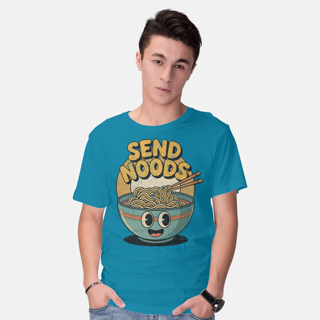 Send Noods Retro-Mens-Basic-Tee-RoboMega