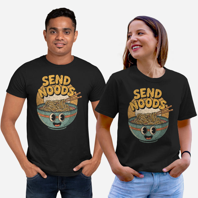 Send Noods Retro-Unisex-Basic-Tee-RoboMega