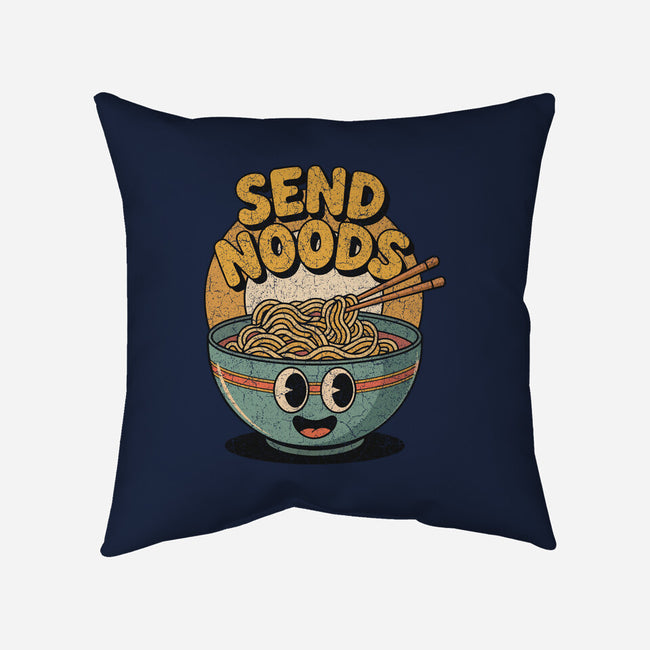 Send Noods Retro-None-Removable Cover w Insert-Throw Pillow-RoboMega