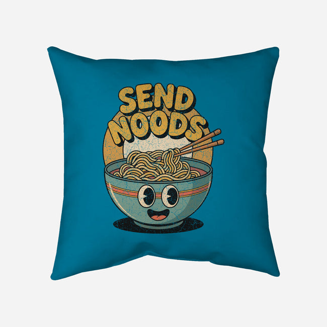 Send Noods Retro-None-Removable Cover w Insert-Throw Pillow-RoboMega