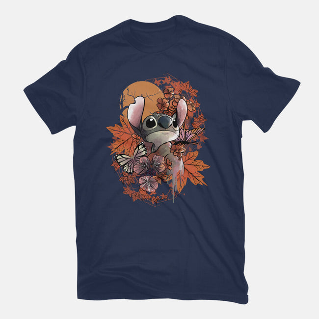 Alien To The Autumn Moonlight-Unisex-Basic-Tee-fanfabio