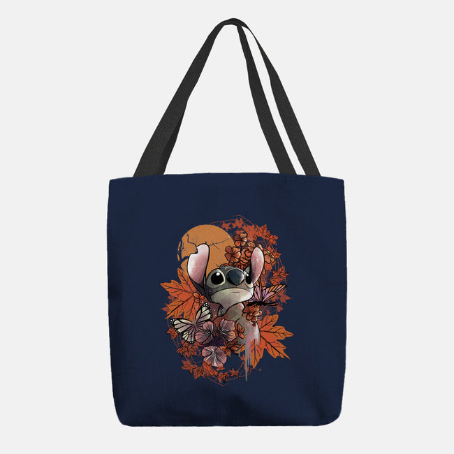 Alien To The Autumn Moonlight-None-Basic Tote-Bag-fanfabio