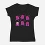 Halloween Gummy Bears-Womens-V-Neck-Tee-xMorfina