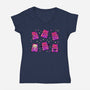 Halloween Gummy Bears-Womens-V-Neck-Tee-xMorfina