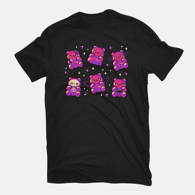 Halloween Gummy Bears-Mens-Basic-Tee-xMorfina