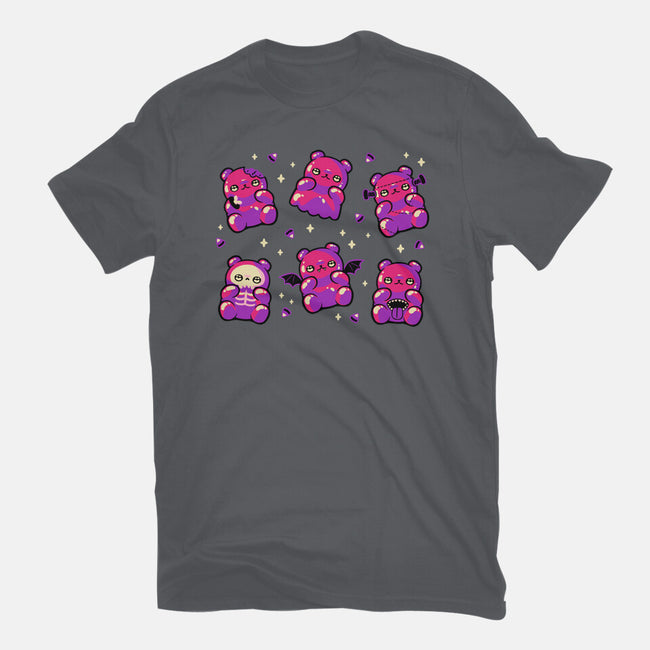 Halloween Gummy Bears-Mens-Basic-Tee-xMorfina