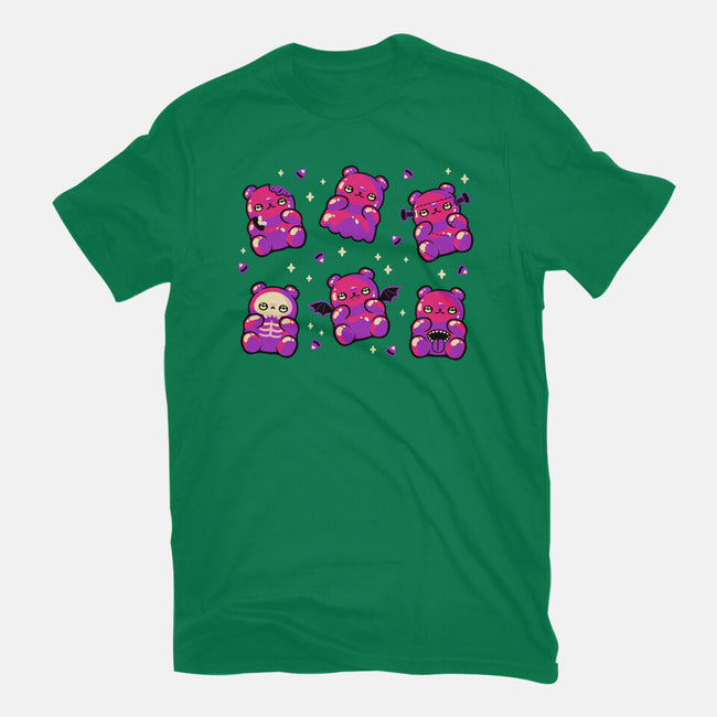 Halloween Gummy Bears-Mens-Basic-Tee-xMorfina