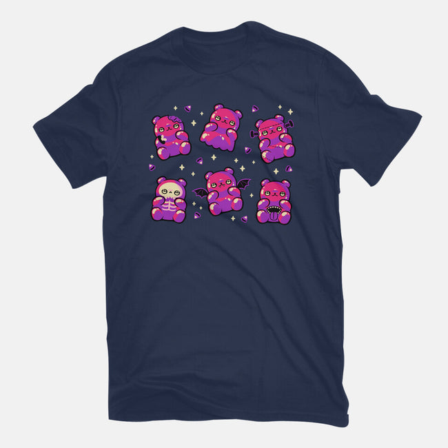 Halloween Gummy Bears-Mens-Basic-Tee-xMorfina