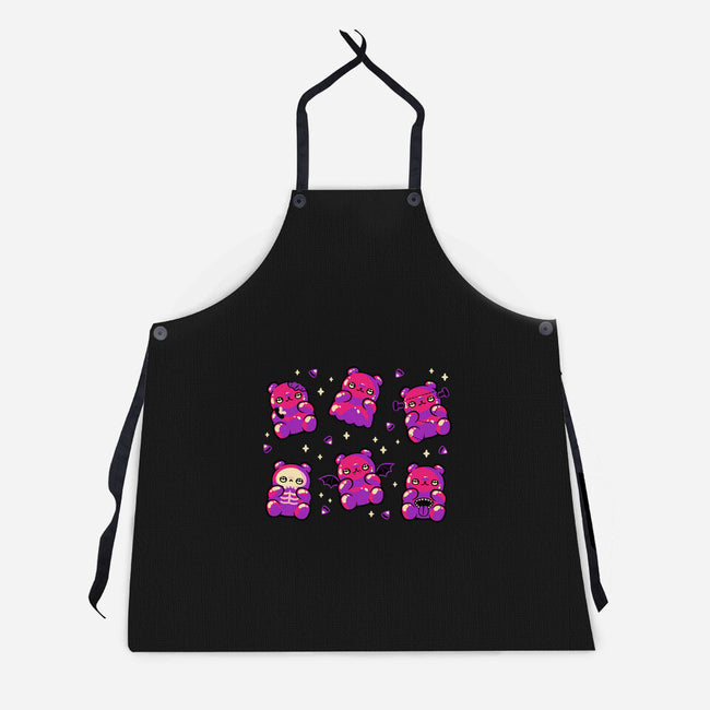 Halloween Gummy Bears-Unisex-Kitchen-Apron-xMorfina