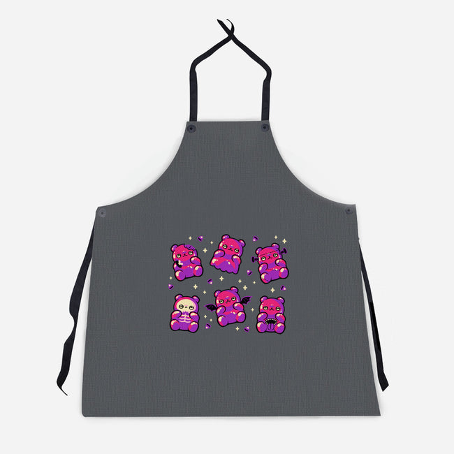 Halloween Gummy Bears-Unisex-Kitchen-Apron-xMorfina