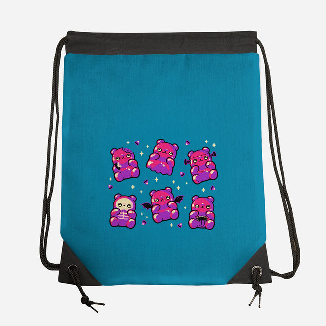 Halloween Gummy Bears-None-Drawstring-Bag-xMorfina
