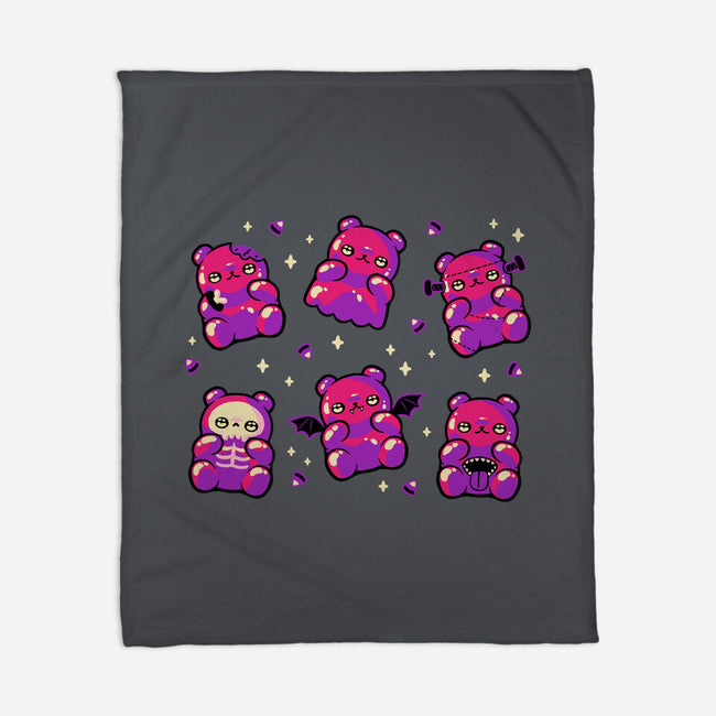 Halloween Gummy Bears-None-Fleece-Blanket-xMorfina