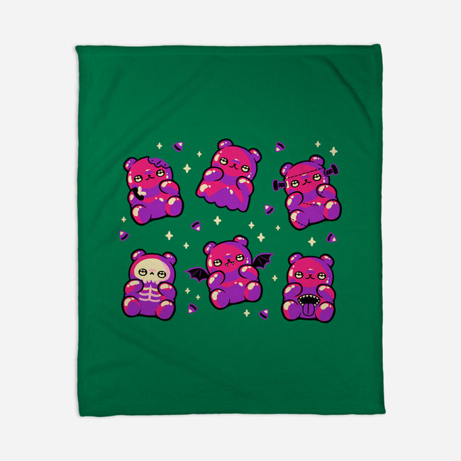 Halloween Gummy Bears-None-Fleece-Blanket-xMorfina