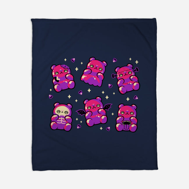 Halloween Gummy Bears-None-Fleece-Blanket-xMorfina