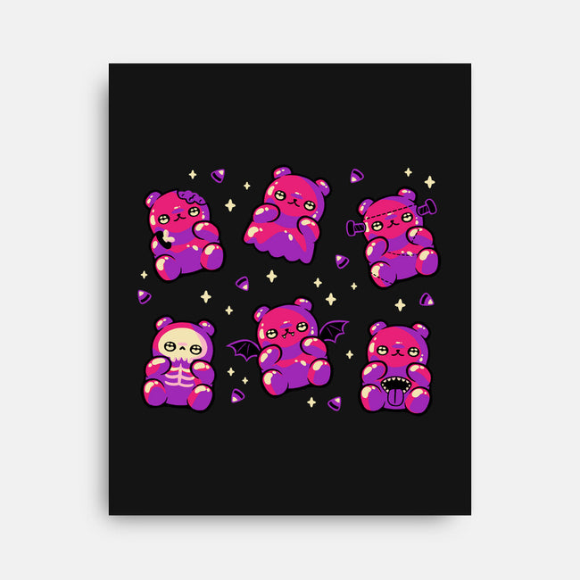 Halloween Gummy Bears-None-Stretched-Canvas-xMorfina