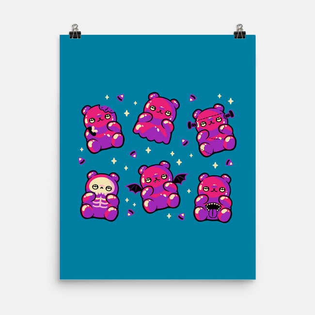 Halloween Gummy Bears-None-Matte-Poster-xMorfina
