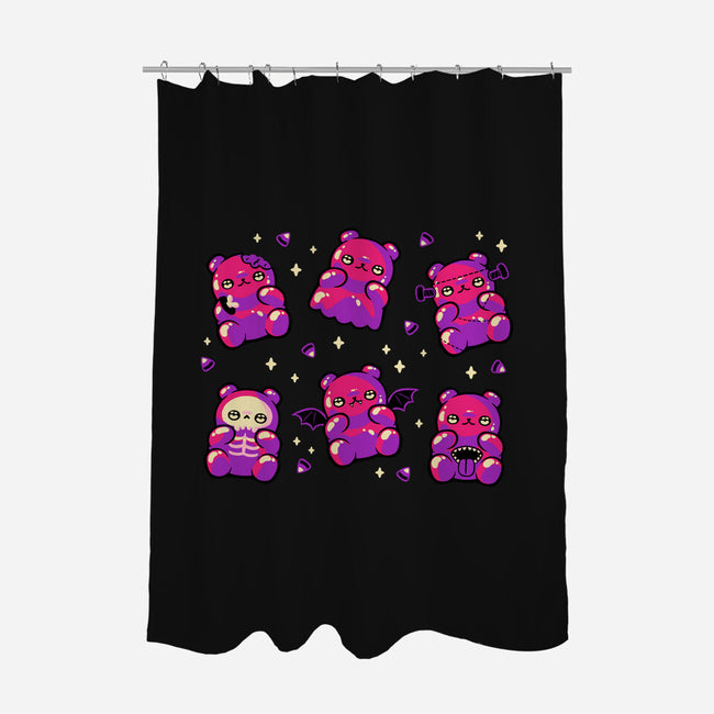 Halloween Gummy Bears-None-Polyester-Shower Curtain-xMorfina
