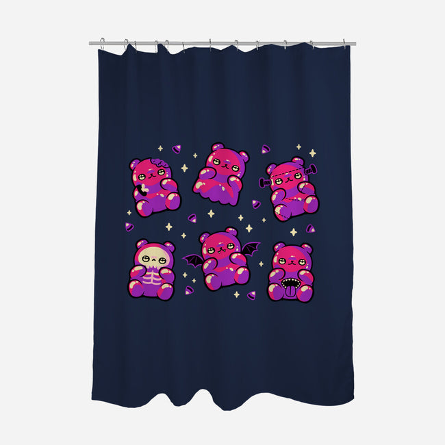 Halloween Gummy Bears-None-Polyester-Shower Curtain-xMorfina